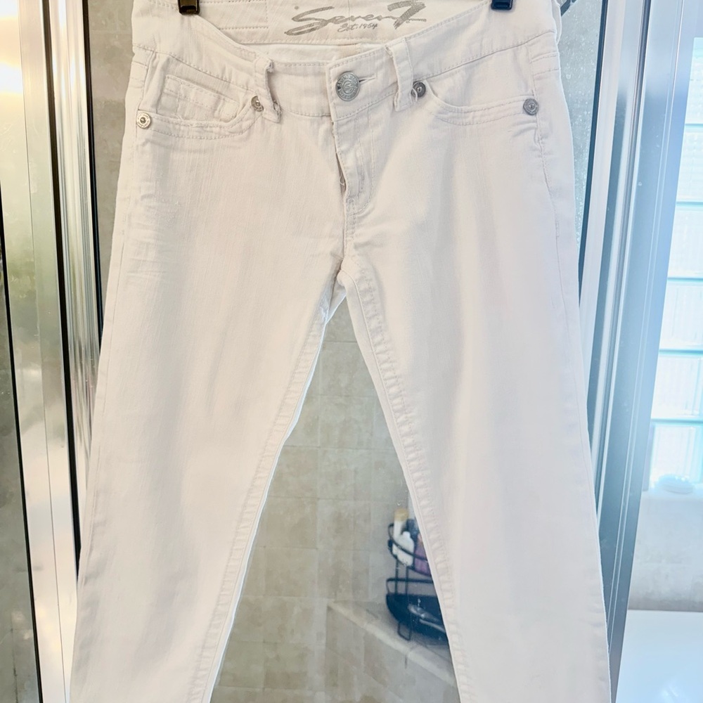 Seven7 White Women’s Skinny Jeans